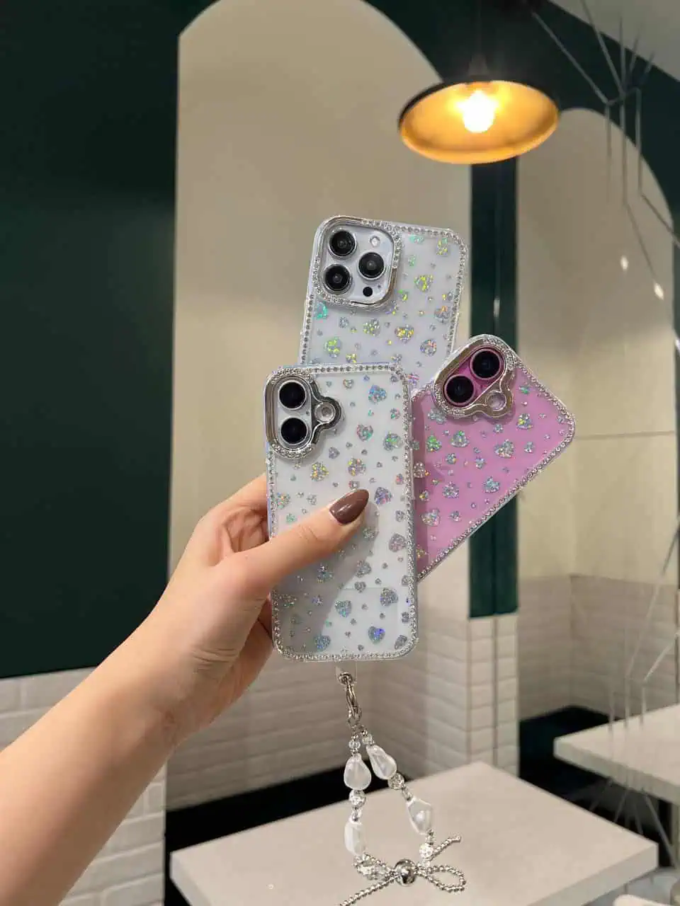 قاب گوشی قلب هلوگرامی  آیفون