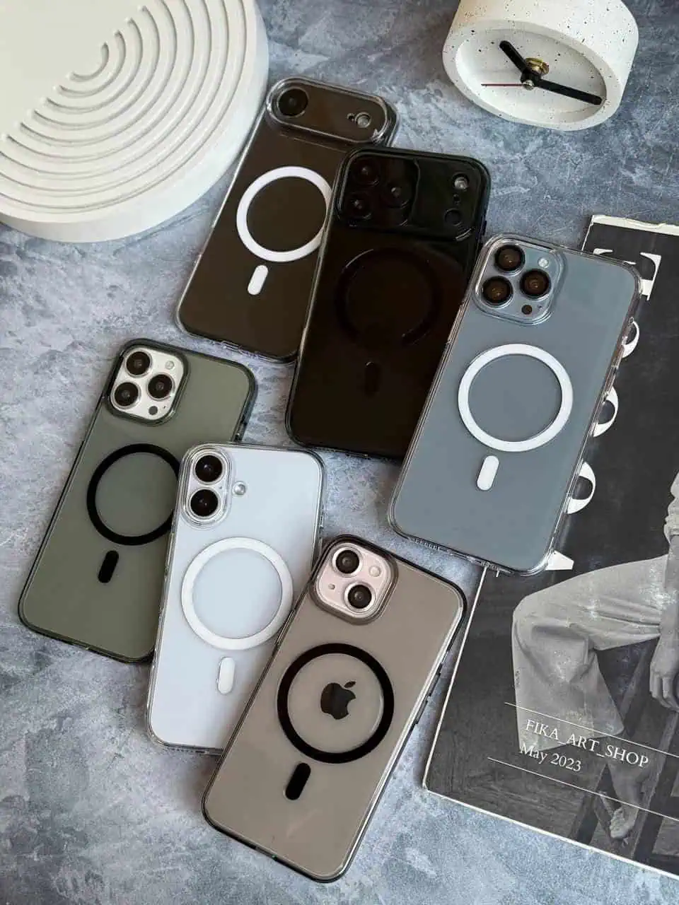 قاب گوشی  شفاف طلقی مگسیف آیس گارد   آیفون