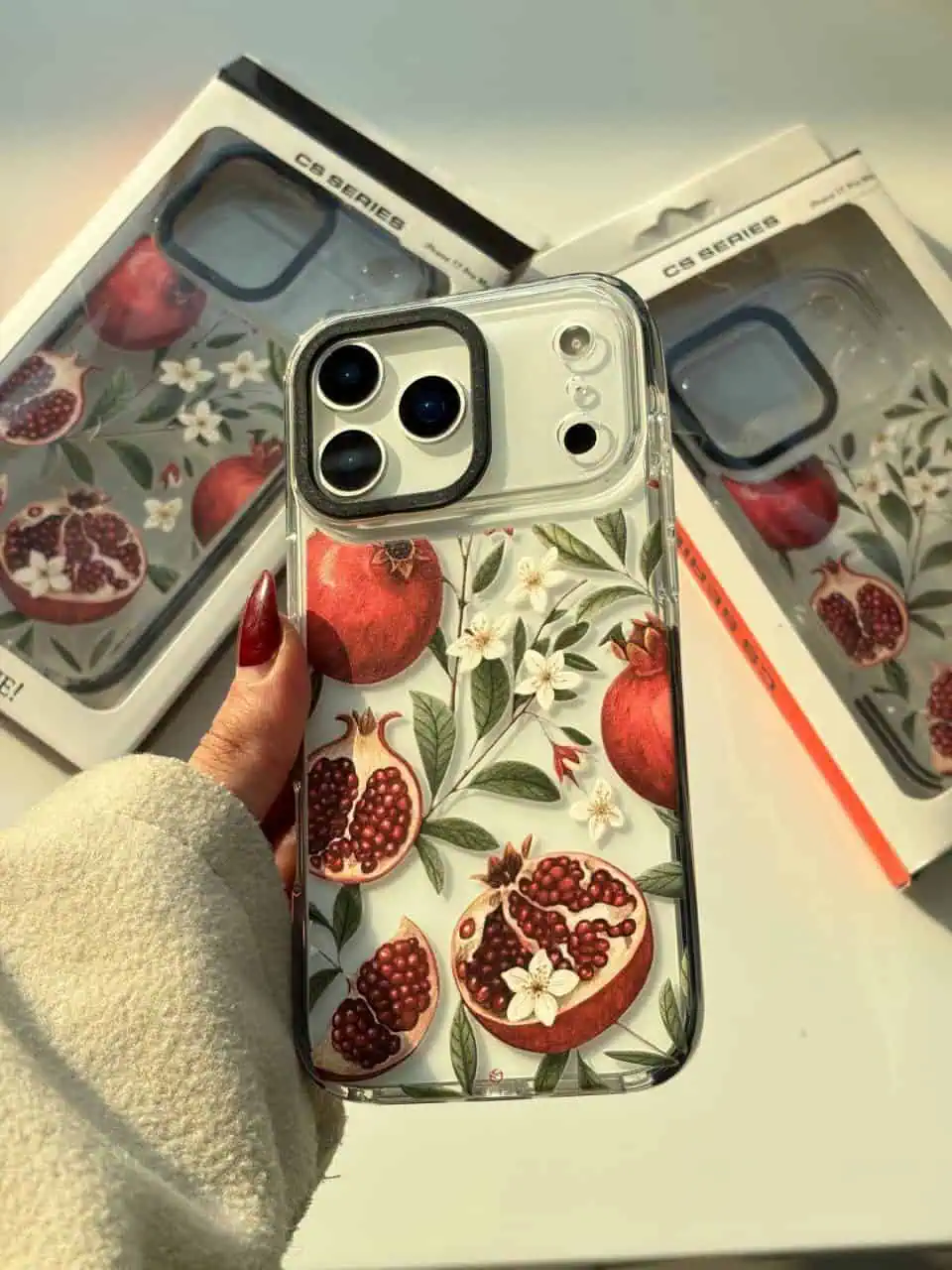 قاب گوشی شکوفه ی انار  آیفون