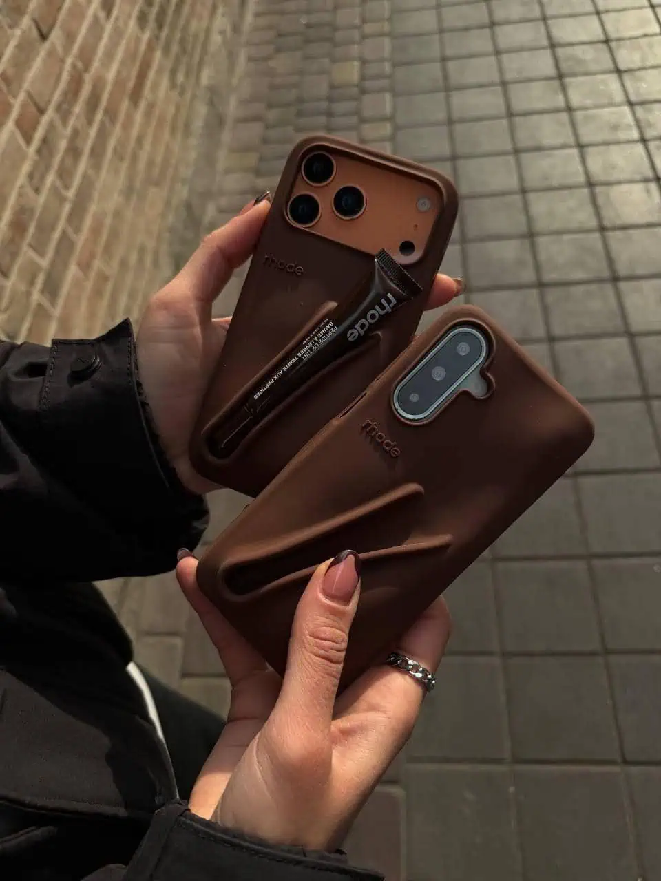 قاب گوشی rhode قهوه ای  شیائومی