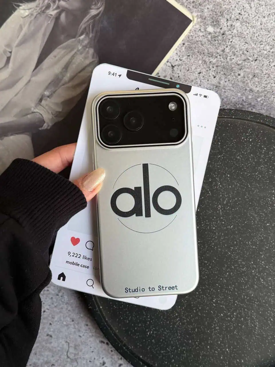 قاب گوشی Silver alo  آیفون