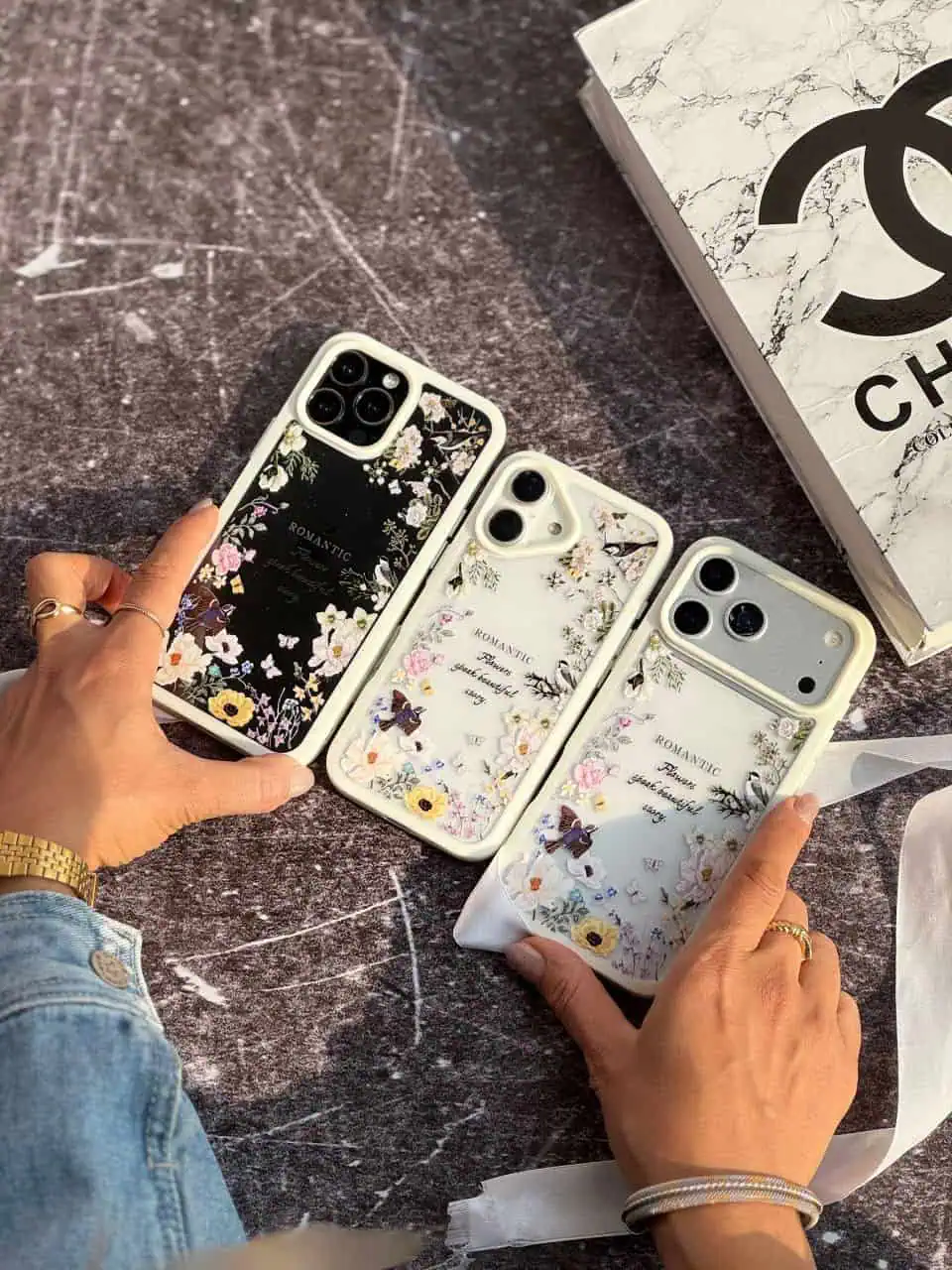 قاب گوشی  شفاف رمانتیک آیفون